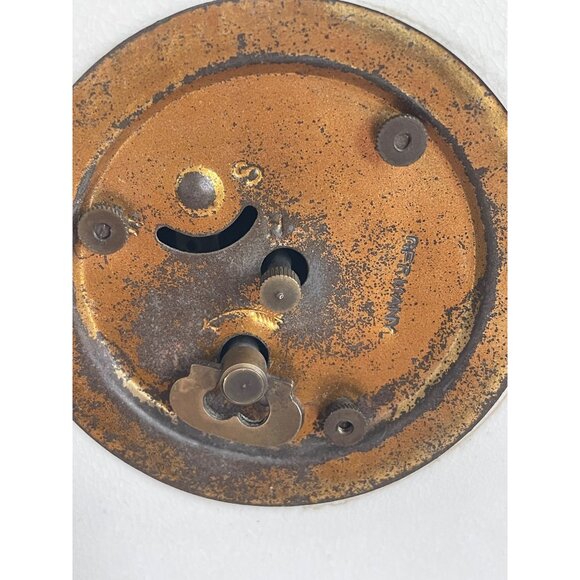 Antique German Mechanical Mantle Clock Pillars Hand Painted Porcelain Not Workin - Picture 6 of 15